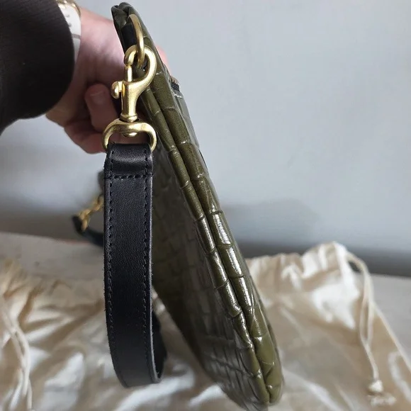 Clare V. Grande Fanny Pack In Army Leather Embossed - Picture 8 of 16